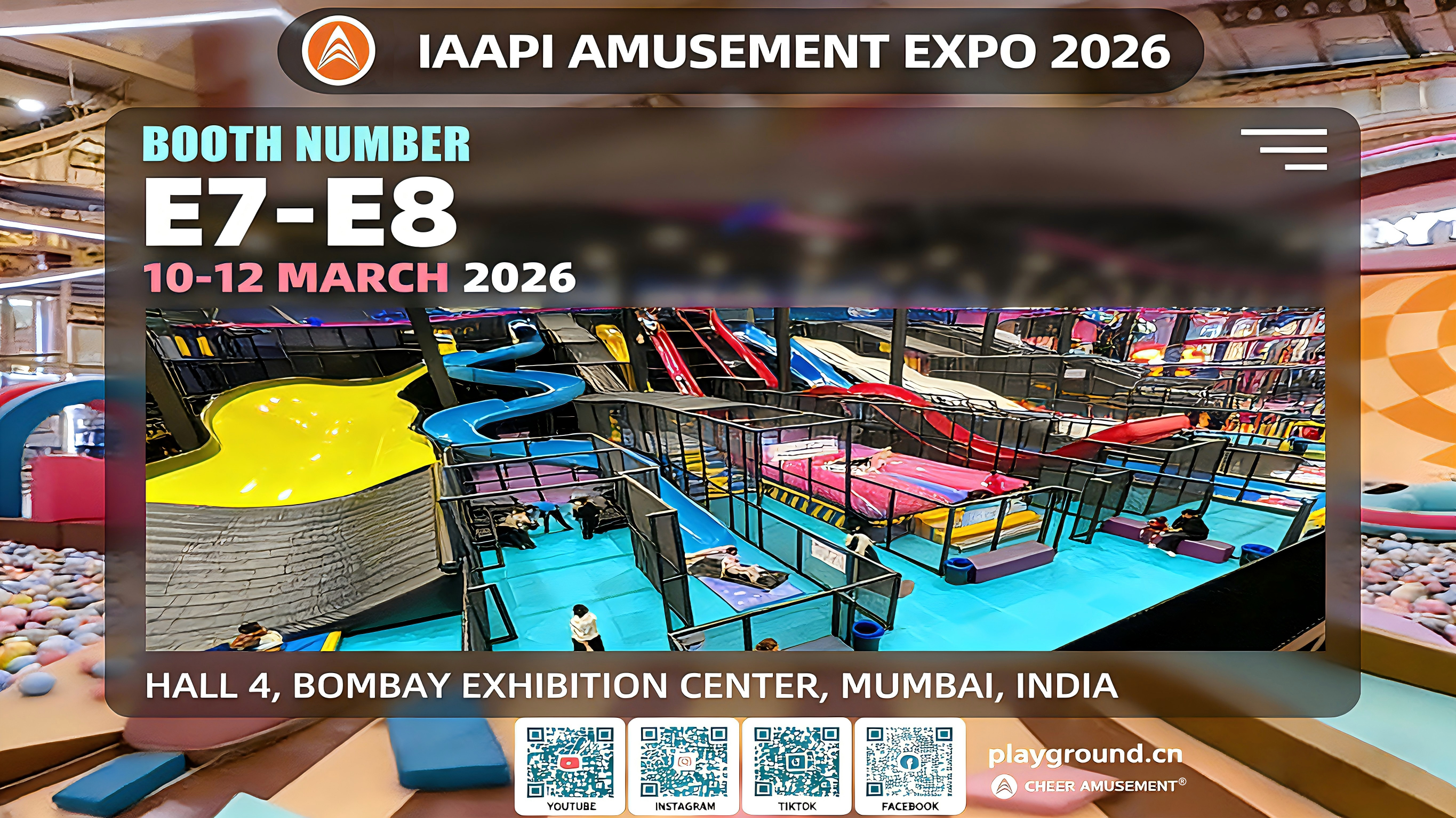 Meet Cheer Amusement® at IAAPI AMUSEMENT EXPO 2026 | Book Your 1-on-1 Meeting